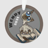 Nuttige studie Cat Custom Ornament (voorkant)