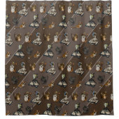 Nuttige studiecatten douchegordijn (Voorkant)