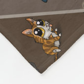 Nuttige studiecatten fleece deken (Hoek)