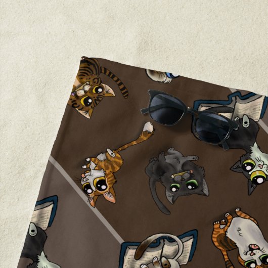 Nuttige studiecatten strandlaken (In situ)