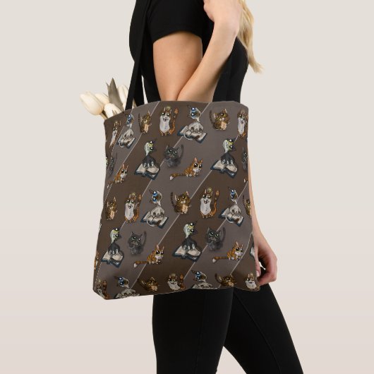 Nuttige studiecatten tote bag (Dichtbij)