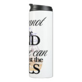 Nuttige zwart-wit grafische Vintage Thermosbeker (Geroteerd rechts)