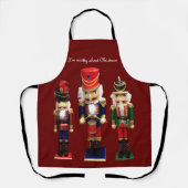 "Nutty about Chrstmas" Nutcracker Schort (Voorkant)