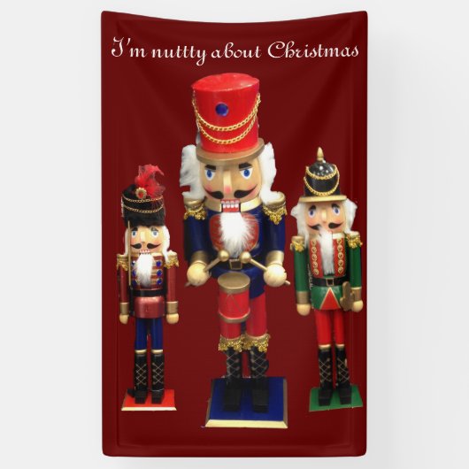 "Nutty about Chrstmas" Spandoek (Verticaal)