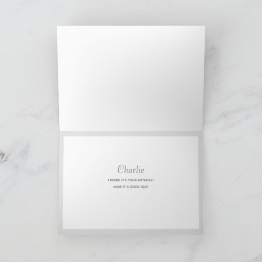 Nutty Birthday Squirrel - Gepersonaliseerd Kaart (Binnen)