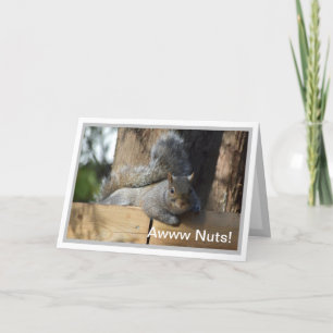 Nutty Birthday Squirrel - Gepersonaliseerd Kaart