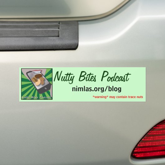 Nutty Bites Bumpersticker (Op auto)