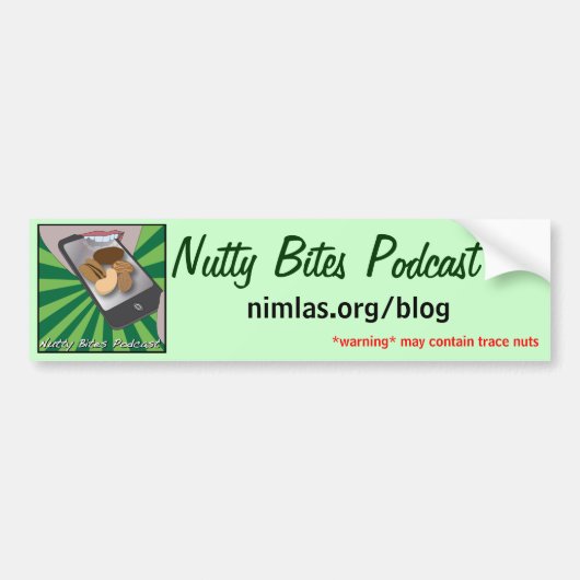 Nutty Bites Bumpersticker (Voorkant)