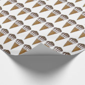 Nutty Buddy Chocolade Pinda Ice Cream Cone Cadeaupapier (Hoek)