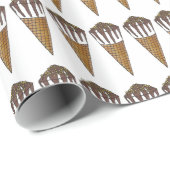 Nutty Buddy Chocolade Pinda Ice Cream Cone Cadeaupapier (Rol Hoek)