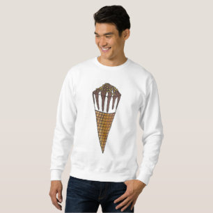 Nutty Buddy Chocolate Ice Cream Cone Sweatshirt