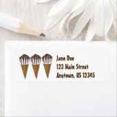 Nutty Buddy Chocolate Ice Cream Peanut Cone Labels (Insitu)