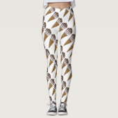 Nutty Buddy Vanilla Ice Cream Cone Foodie Leggings (Voorkant)