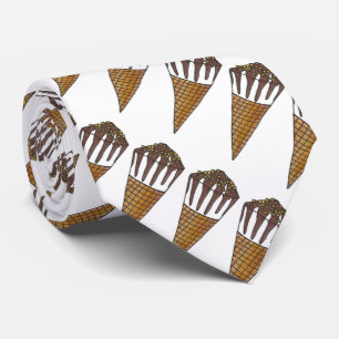 Nutty Buddy Vanilla Ice Cream Cone Stropdas