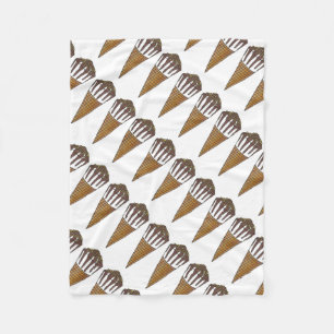 Nutty Buddy Vanilla Peanut Ice Cream Foodie Fleece Deken