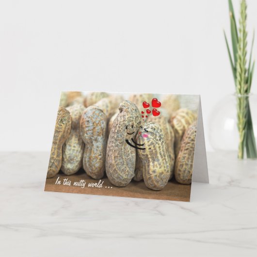 Nutty Couple Wedding Jubileum Kaart (Voorkant)