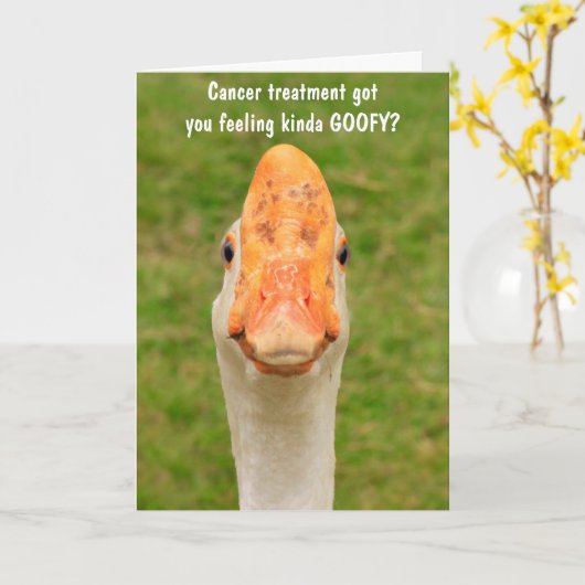 Nutty Goose Cancer Support Kaart (Gele Bloem)