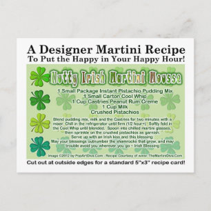 Nutty Irish Martini Mousse Recipe Briefkaart