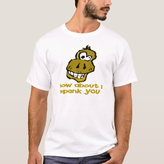 Nutty Monkey... hoe zit het met jou? T-shirt (Voorkant)