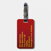 Nutty Nutcracker Speelgoed Soldier Bagagelabel (Achterkant verticaal)