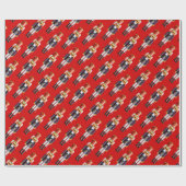 Nutty Nutcracker Speelgoed Soldier Cartoon Cadeaupapier (Vlak)