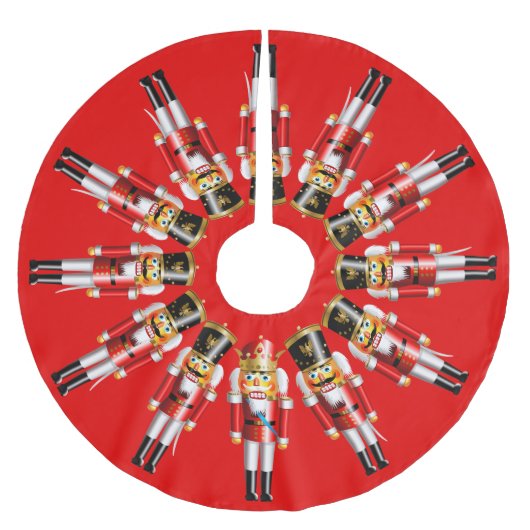 Nutty Nutcrackers Army Kerstboom Rok (Voorkant)