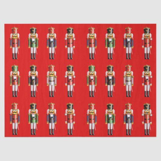 Nutty Nutcrackers Army Tissuepapier (Voorkant)