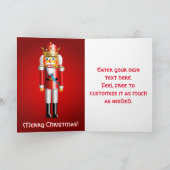 Nutty Nutkraker King Feestdagen Kaart (Binnen)