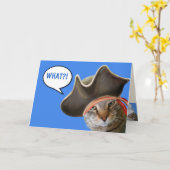 Nutty Pirate Cat krijgt het goed Kaart (Gele Bloem)