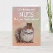 Nutty Squirrel Cancer Support Kaart (Voorkant)