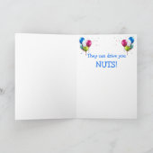 Nutty Squirrel Joke Birthday Kaart (Binnen)