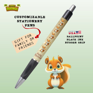 Nutty Squirrel Schattige Wildlife Animal Character Pen