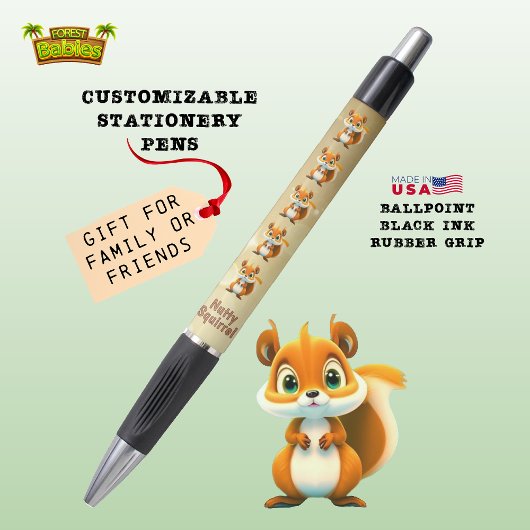 Nutty Squirrel Schattige Wildlife Animal Character Pen