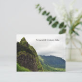 Nu'uanu Pali Lookout geposterd Briefkaart (Staand voorkant)
