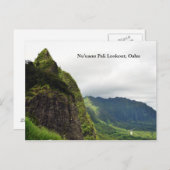 Nu'uanu Pali Lookout geposterd Briefkaart (Voorkant / Achterkant)