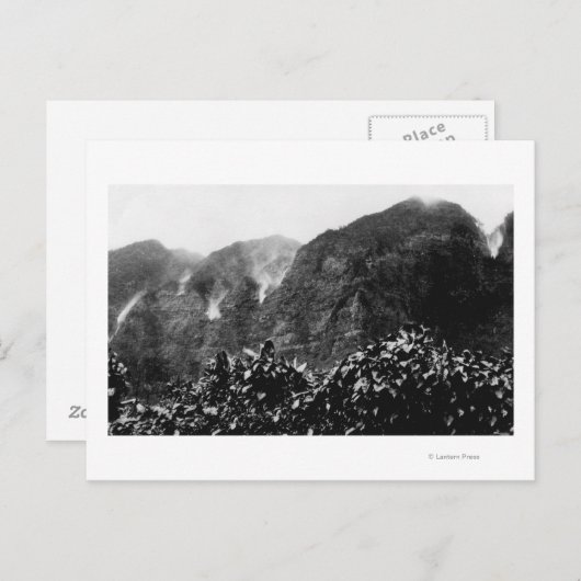 Nuuanu Valley, Hawaii - Uitzicht van de onderste H Briefkaart (Voorkant / Achterkant)