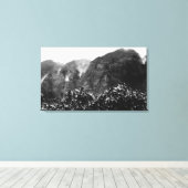 Nuuanu Valley, Hawaii - Uitzicht van de onderste H Canvas Afdruk (Insitu (Houten vloer))