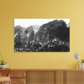 Nuuanu Valley, Hawaii - Uitzicht van de onderste H Canvas Afdruk (Insitu (Woonkamer))