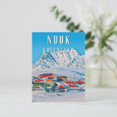 Nuuk, de poolstad met adembenemende landschappen briefkaart (Staand voorkant)