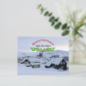 Nuuk, Groenland Kerstgroeten Briefkaart (Staand voorkant)