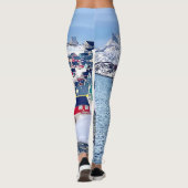 Nuuk Groenland Kleurrijke Huizen Arctische landsch Leggings (Achterkant)