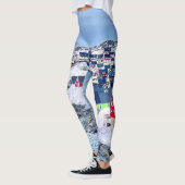 Nuuk Groenland Kleurrijke Huizen Arctische landsch Leggings (Links)