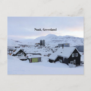 Nuuk, Groenland landschapsfoto Briefkaart