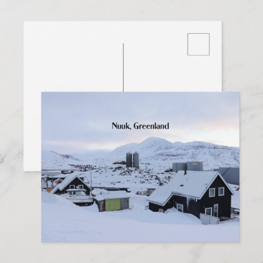 Nuuk, Groenland landschapsfoto Briefkaart (Voorkant / Achterkant)