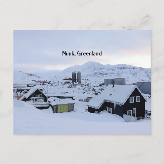 Nuuk, Groenland landschapsfoto Briefkaart (Voorkant)