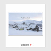 Nuuk, Groenland landschapsfoto Sticker (Vel)