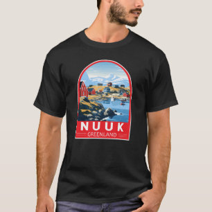Nuuk Groenland Reizen Kunst Vintage T-shirt