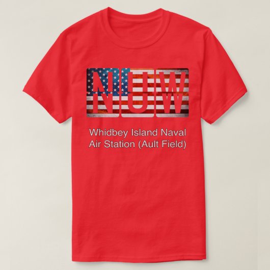 NUW Whidbey Island Naval Air Station Ault Field T-shirt (Design voorkant)