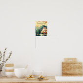 Nuwara Elia Sri Lanka Minimalistische reisposter Poster (Keuken)