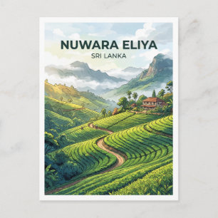 Nuwara Eliya Theeland Sri Lanka Briefkaart